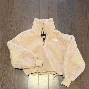 The North Face Sherpa crop pullover Small